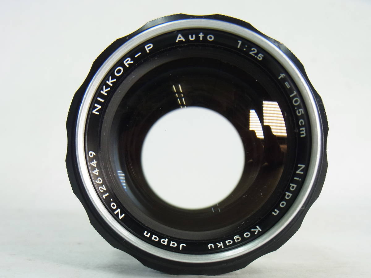 (B418) 希少 Nikon PAT.PEND. 特許出願前 NIKKOR-P Auto F2.5 10.5cm 105mm Nippon Kogaku 日本工学 ニコン レンズ オールド カメラ MF_画像6