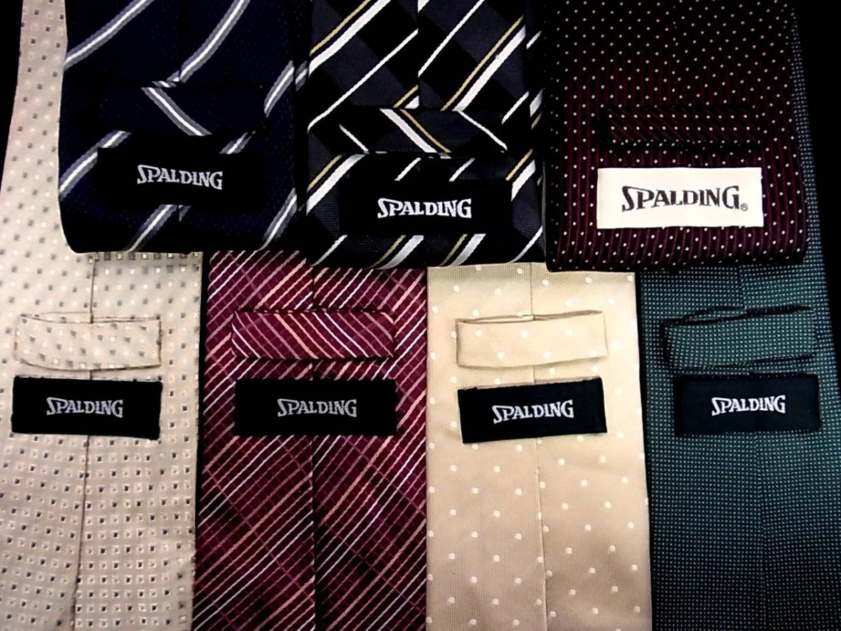 [2 десять тысяч иен супер 7 шт. комплект N221]ALL очень красивый товар Spalding / галстук 