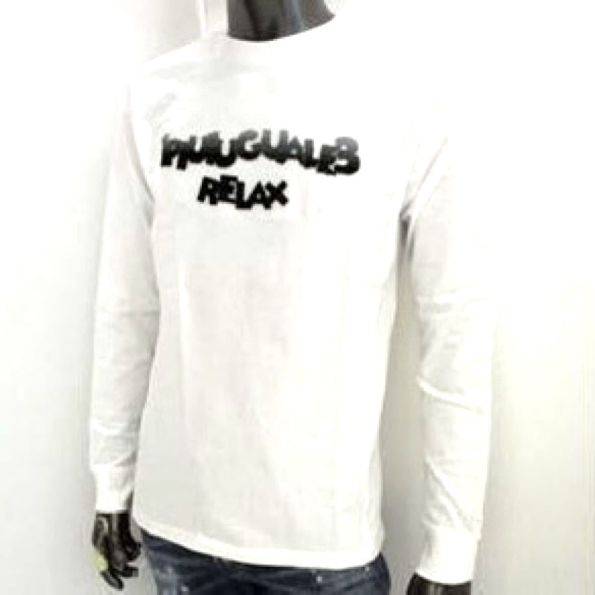 ウノピュウ 3D立体ロゴロングスリーブTシャツ ホワイト Mサイズ