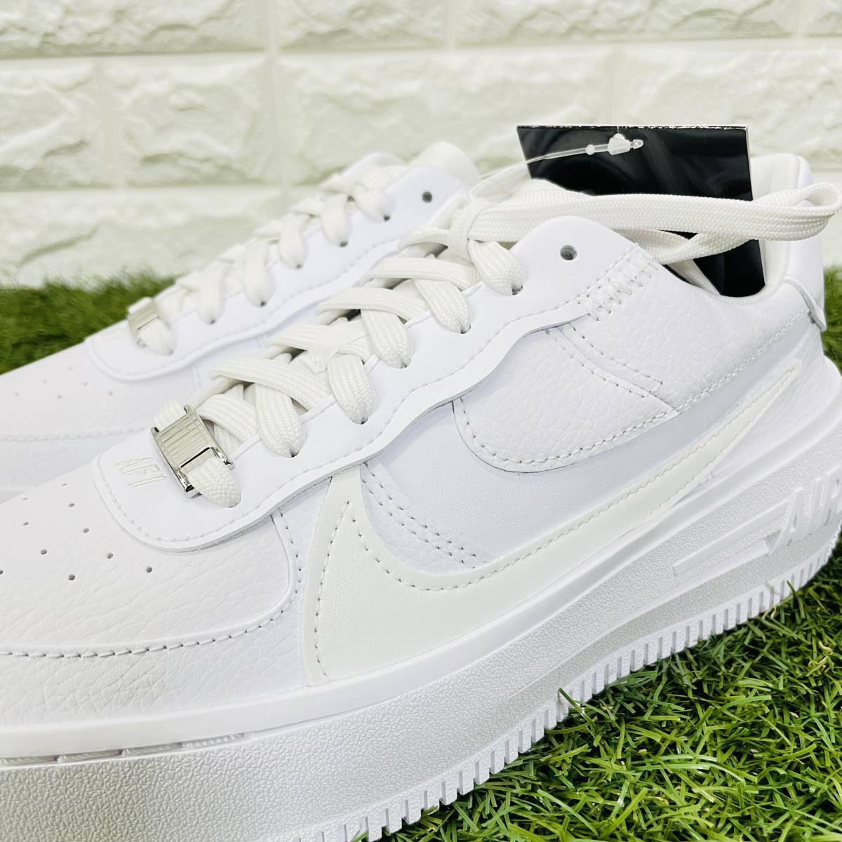 ナイキ エアフォース 1 プラットフォーム トリプルホワイト NIKE WMNS AIR FORCE 1 PLT.AF.ORM AF1 白 厚底 23.0cm DJ9946-100_画像10