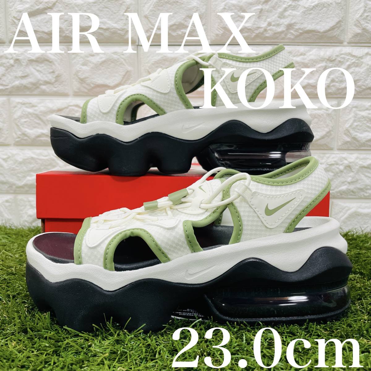 即決 ナイキ ウィメンズ エアマックス ココ サンダル 厚底 ボリュームサンダル Nike Air Max Koko レディース 23.0cm 送料込み FN4287-121_画像1