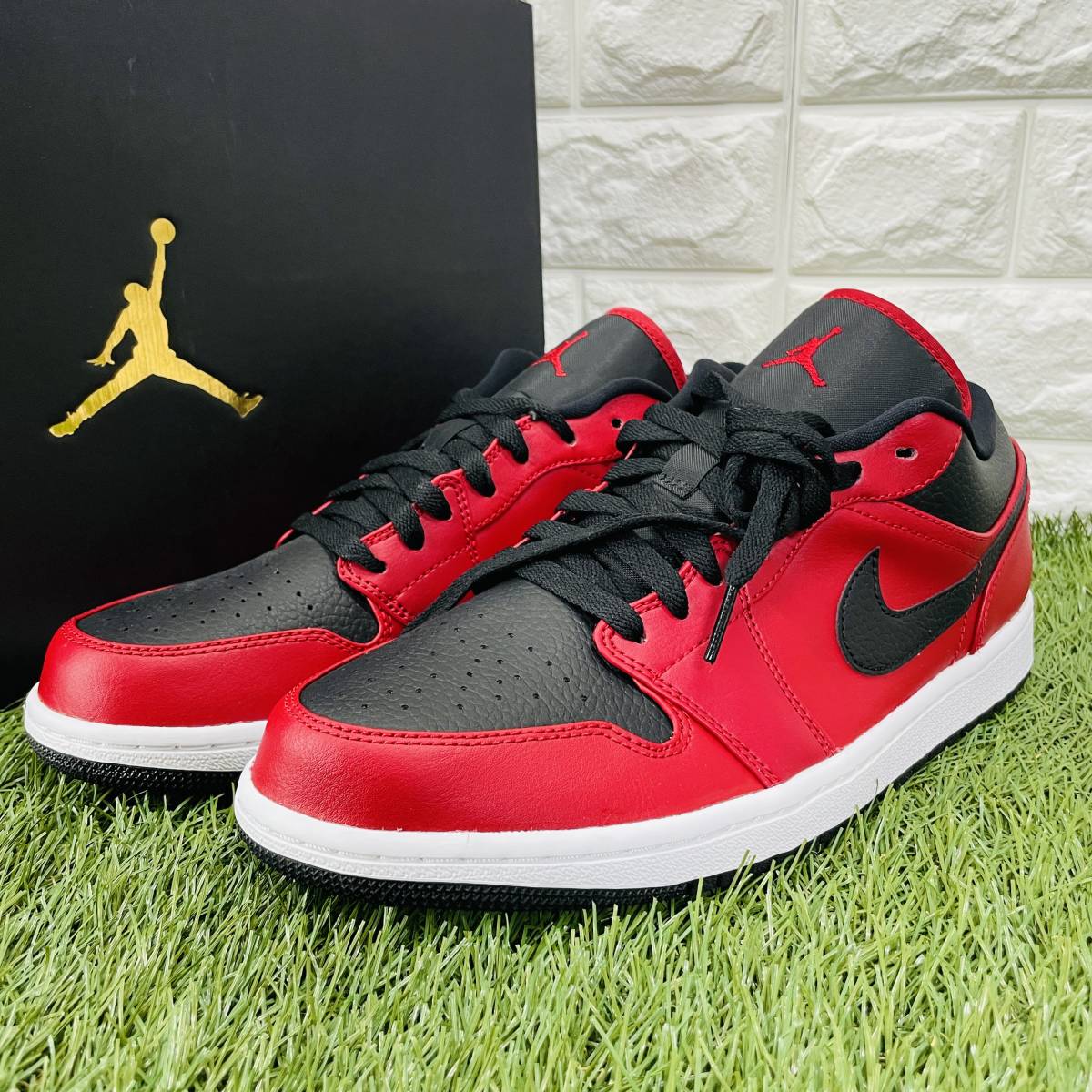 即決 訳あり ナイキ エアジョーダン1 ロー ジムレッド NIKE AJ1 メンズ スニーカー NIKE AIR JORDAN 1 LOW 29.0cm 送料込み 553558-605_画像7