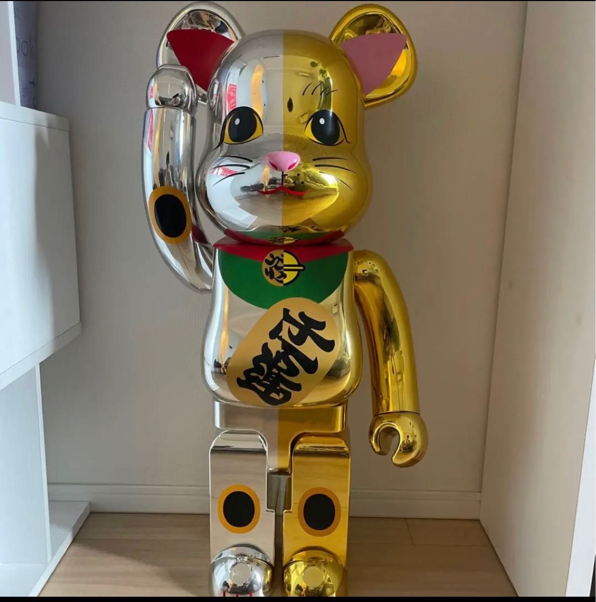 BE@RBRICK 招き猫 開運 銀×千万両 金 1000%|PayPayフリマ