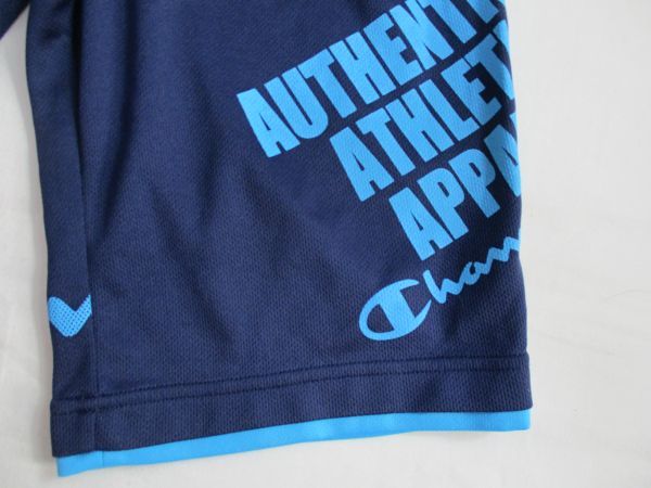 BF191[Champion* Champion ] print sport jersey shorts man woman .. blue 140
