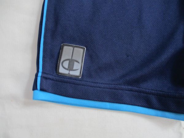 BF191[Champion* Champion ] print sport jersey shorts man woman .. blue 140