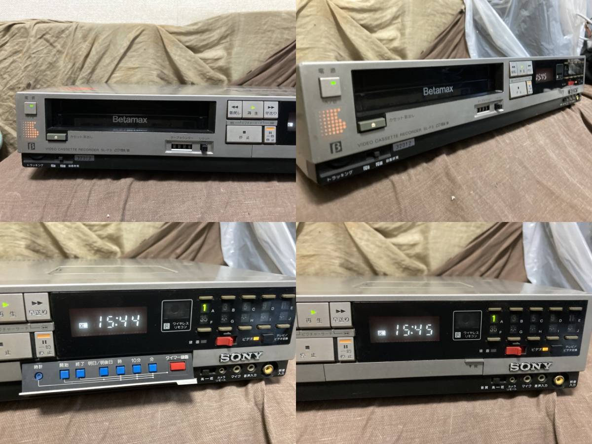 動作OK SONY SL-F3 薄さ8cmのベータビデオテープデッキ 1983年 動作OK SONY SL-F3 薄さ8cmのベータビデオテープデッキ 1983年