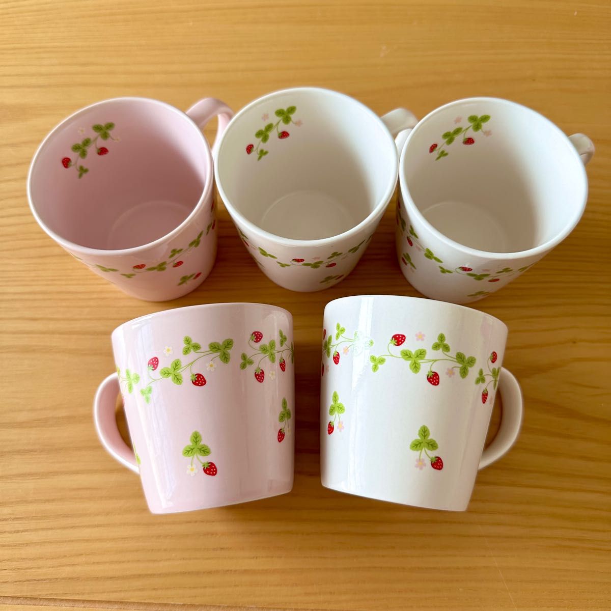 マザーガーデン mother garden 苺 いちご【マグカップ】5個 セット ピンク ホワイト ロマンティックガーデン