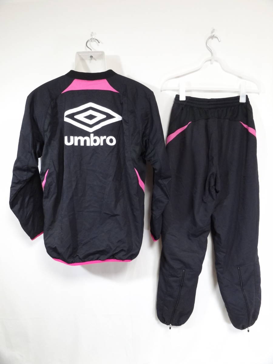 アンブロ UMBRO 裏地メッシュ ピステ ウェア セットアップ 上下 S と M 美品 送料520～_画像2