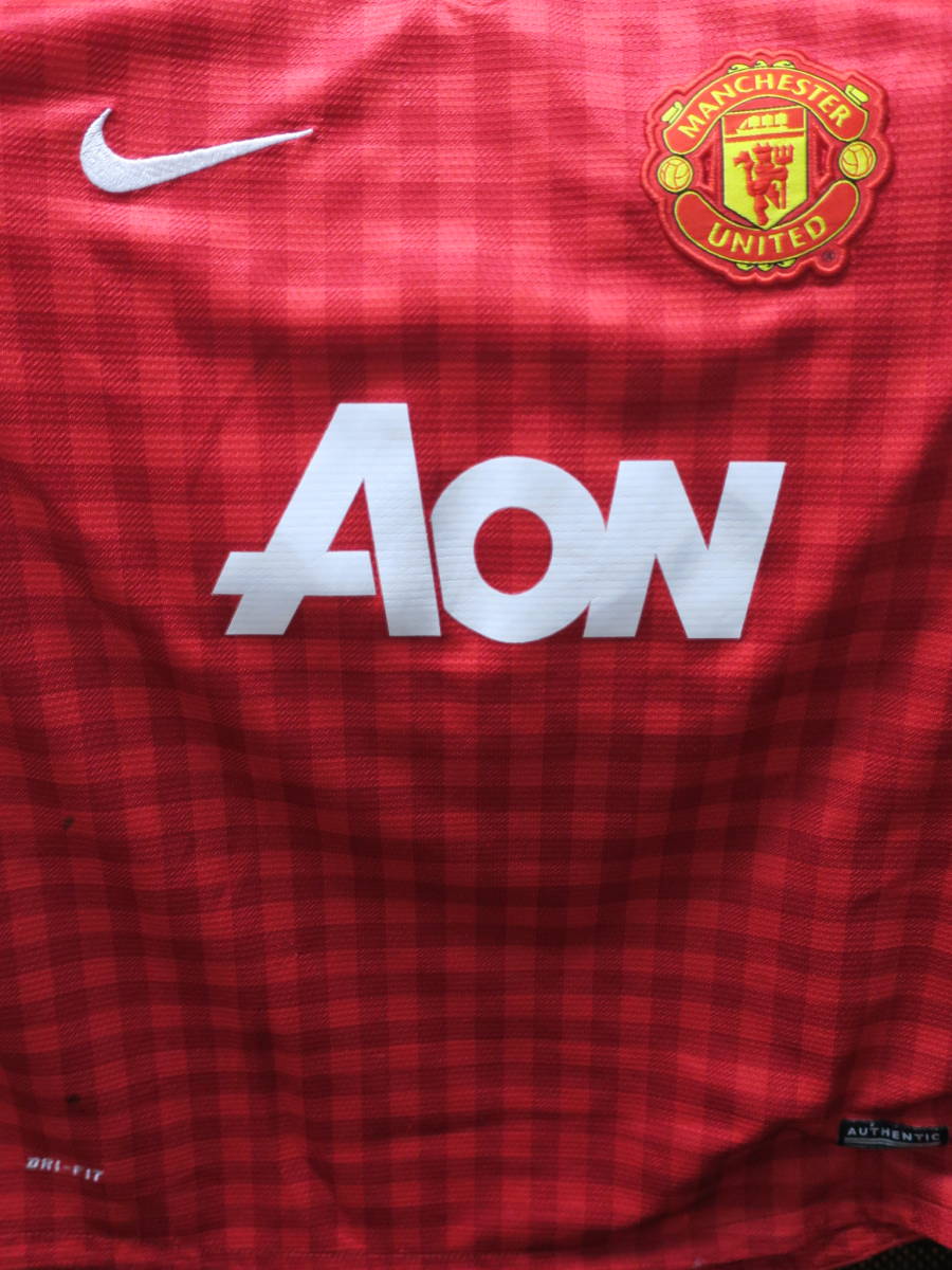 マンチェスター・ユナイテッド 12/13 ホーム ユニフォーム ジュニアM 140-150cm ナイキ NIKE マンU Manchester United サッカー シャツ_画像5