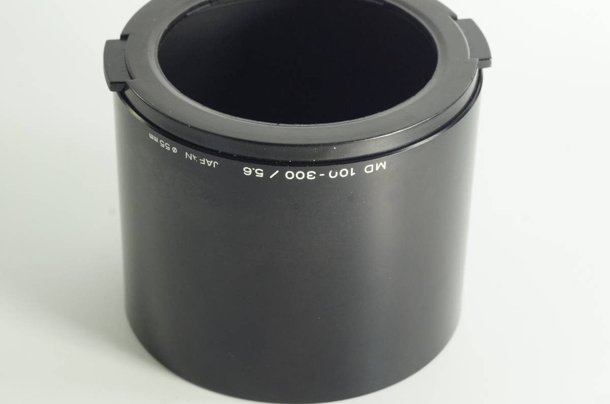 hiA-01★送料無料 美品★MINOLTA New MＤ100-300mm F5.6用 メタルフード 55mm径 ミノルタ レンズフード_画像1