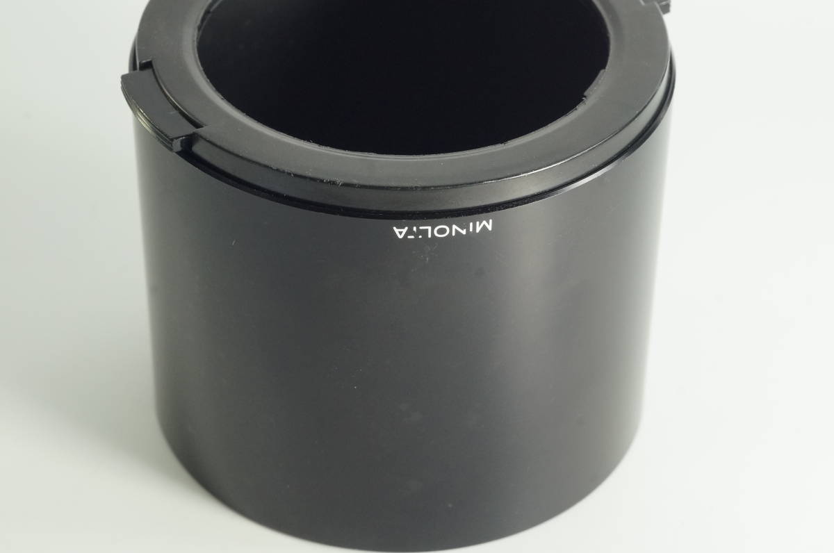 hiA-01★送料無料 美品★MINOLTA New MＤ100-300mm F5.6用 メタルフード 55mm径 ミノルタ レンズフード_画像3