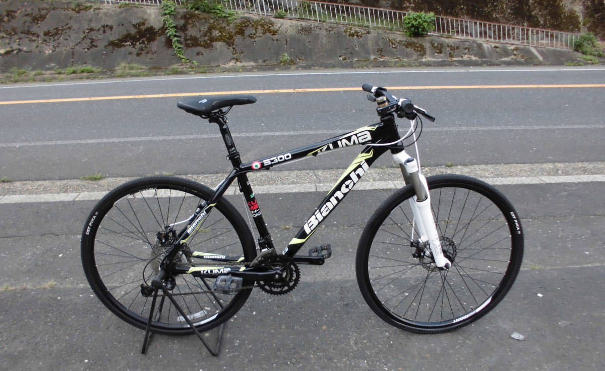 1円~Bianchi ディスク式 軽快MTB KUMA SHIMANO 24速 黒色 8357|代購幫
