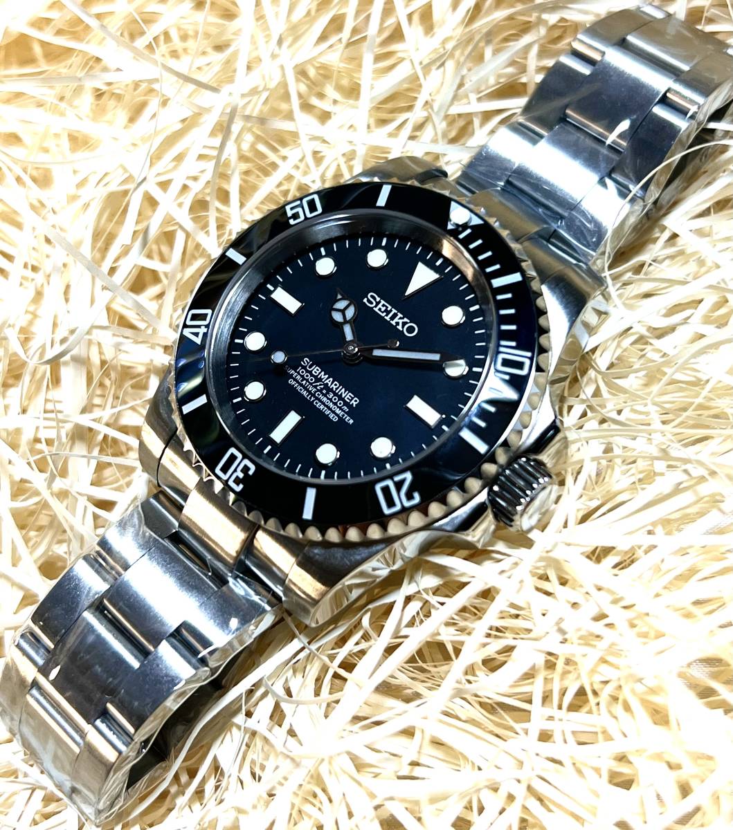 SEIKO MOD /カスタム / NH35搭載 /SUBMARINERオマージュ SEIKO MOD /カスタム / NH35搭載 /SUBMARINERオマージュ