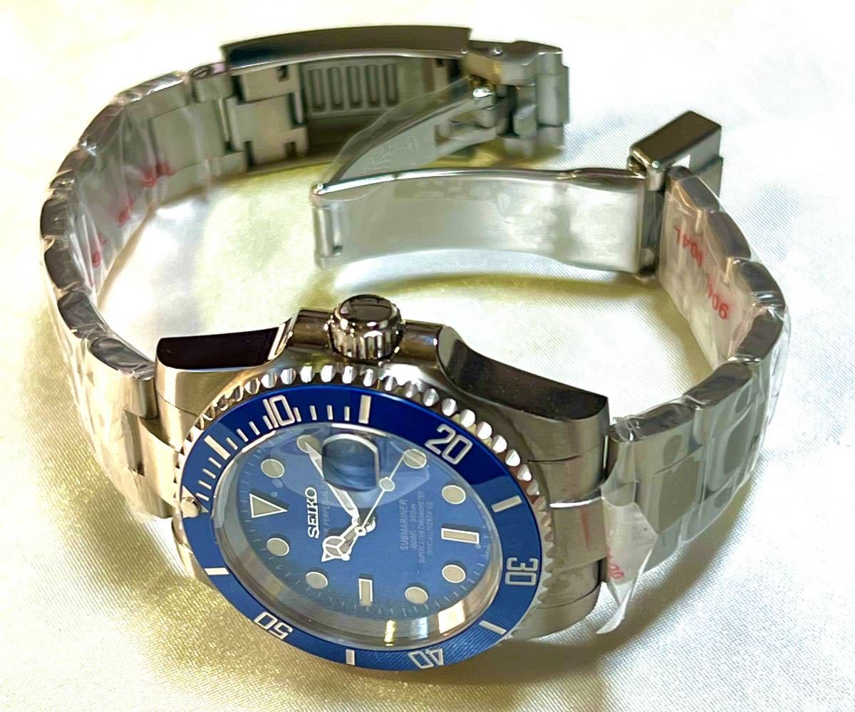 SEIKO MOD /カスタム / NH35搭載 /SUBMARINERオマージュ /ブルー SEIKO MOD /カスタム / NH35搭載 /SUBMARINERオマージュ /ブルー