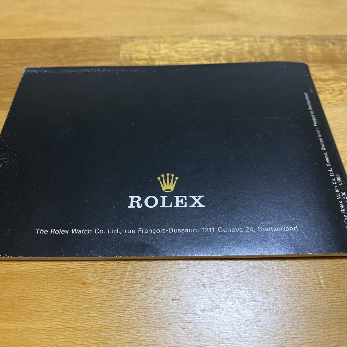3355【希少必見】ロレックス オイスター冊子 取扱説明書 1996年度版 ROLEX 定形郵便94円可能_画像2