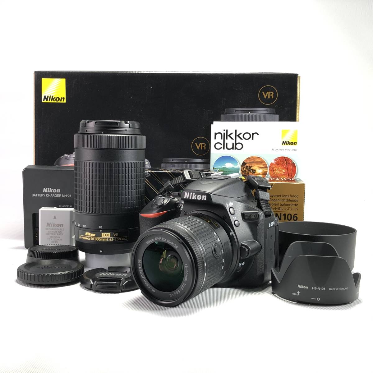 Yahoo!オークション - 1スタ Nikon D5600 18-55VR + 70-...