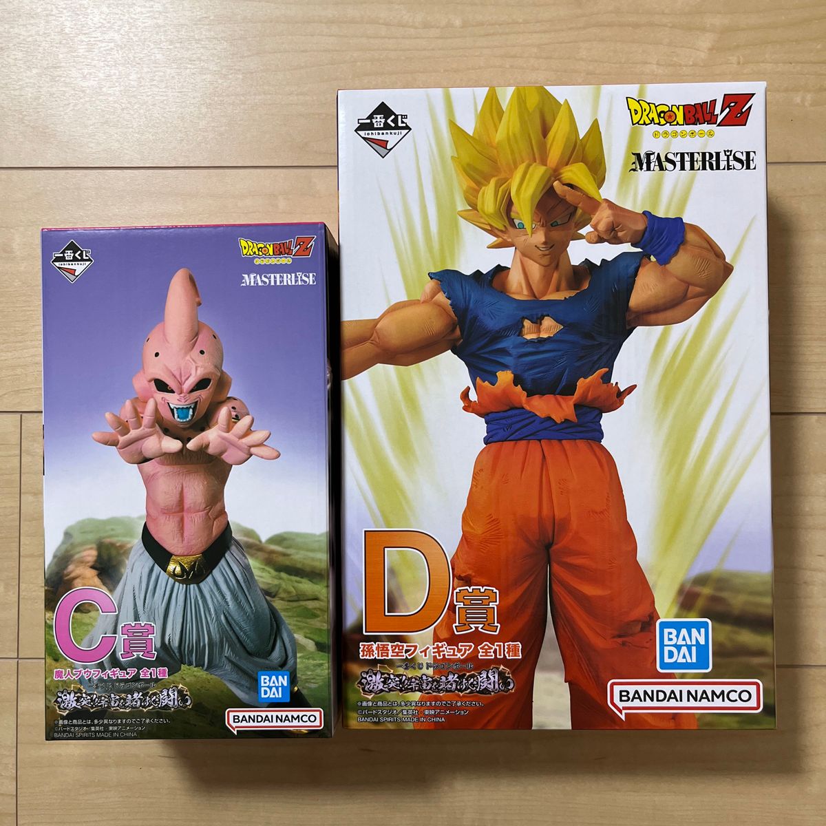 一番くじ ドラゴンボールZ C賞 魔人ブウ D賞 孫悟空 フィギュア 2種