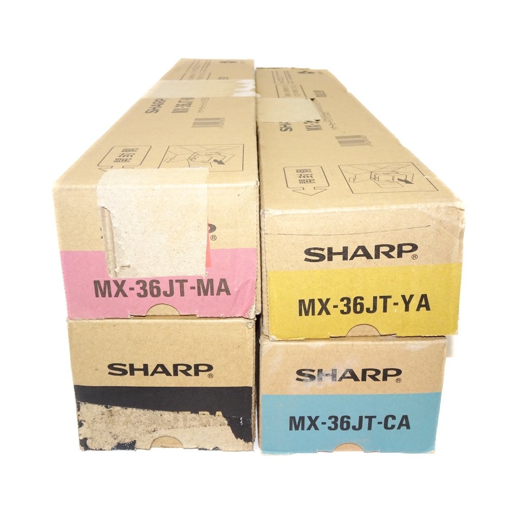 ◎【送料無料】 4色セット SHARP シャープ 純正トナー MX-36JT-BA/CA/MA/YA MX2640/MX3140/MX3640用 NO.1654