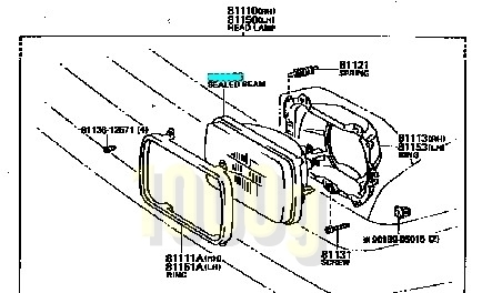 【トヨタ純正新品】TOYOTA 未使用品 ★超希少品★ MR2 AW10 ヘッドライト シールドビーム 左右セット KOITO ヘッドランプ_画像3