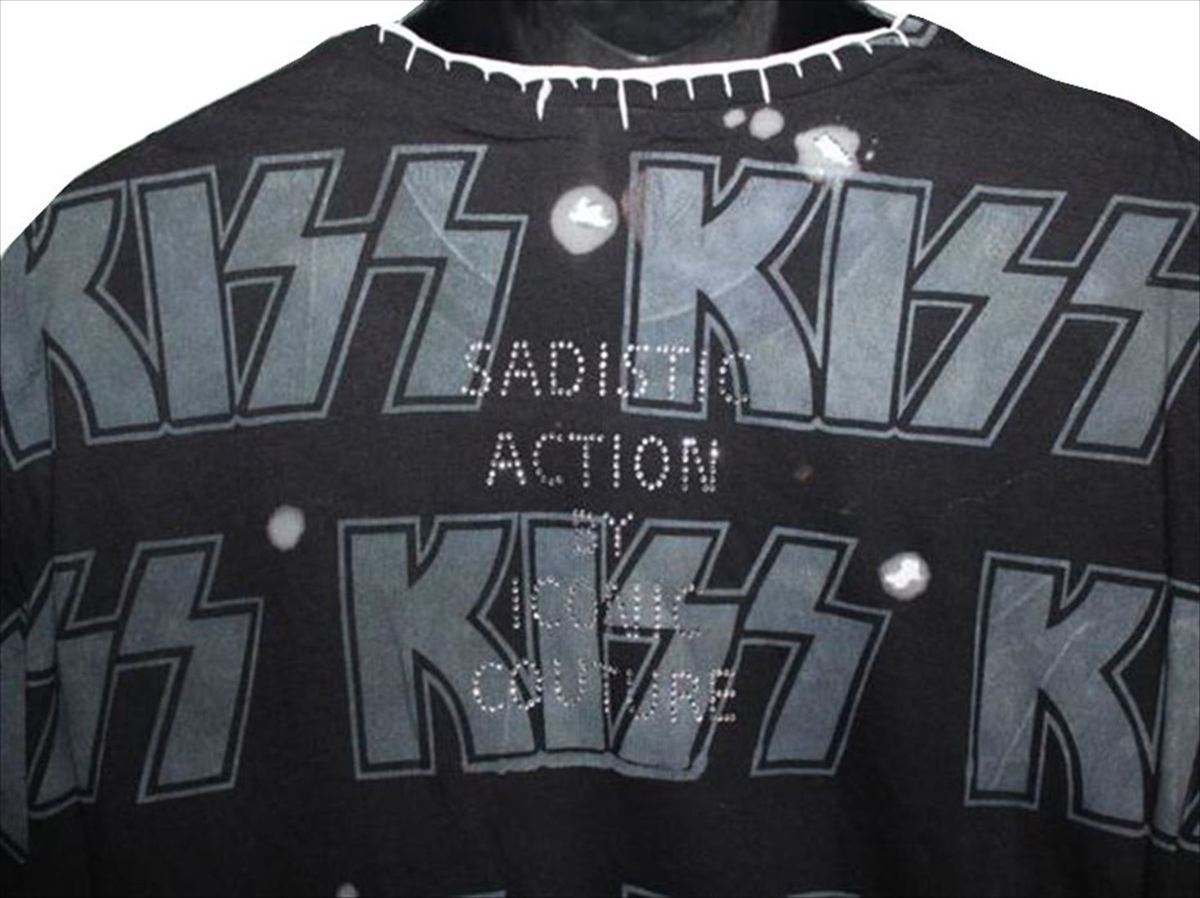 サディスティックアクション SADISTIC ACTION アイコニック メンズ半袖Tシャツ XLサイズ KISS 新品_画像3