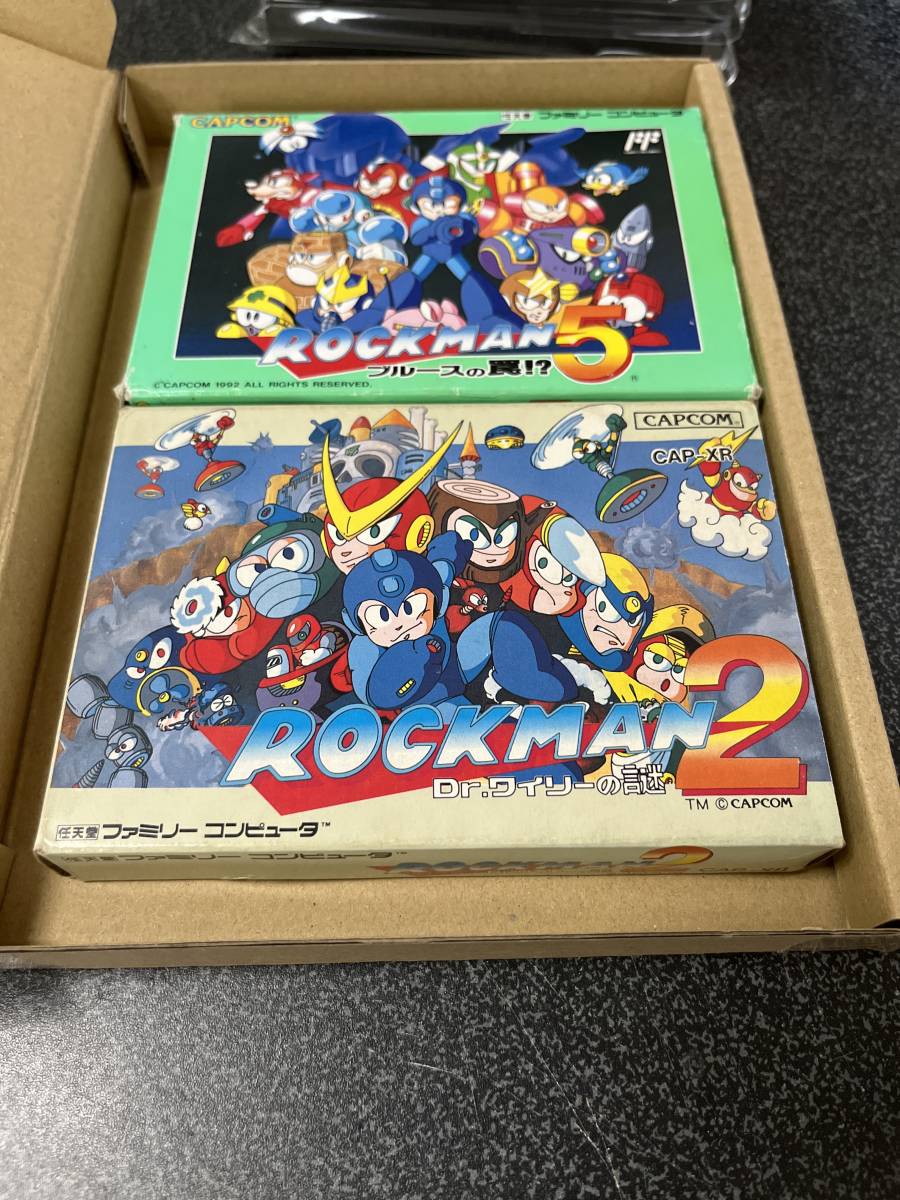 ファミコン ロックマン2 説明書欠品 & ロックマン5_画像1