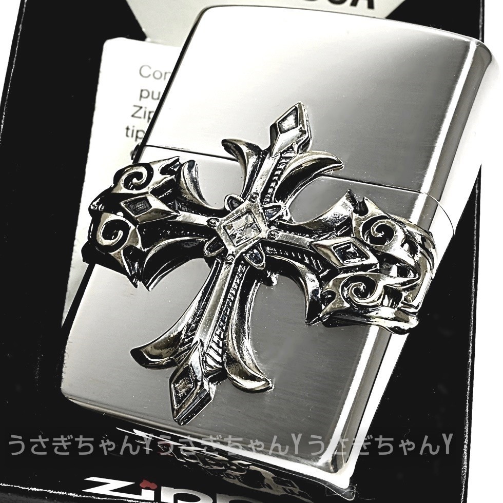 zippo☆ハイエンドクロスSV☆スワロフスキー☆ジッポ ライター