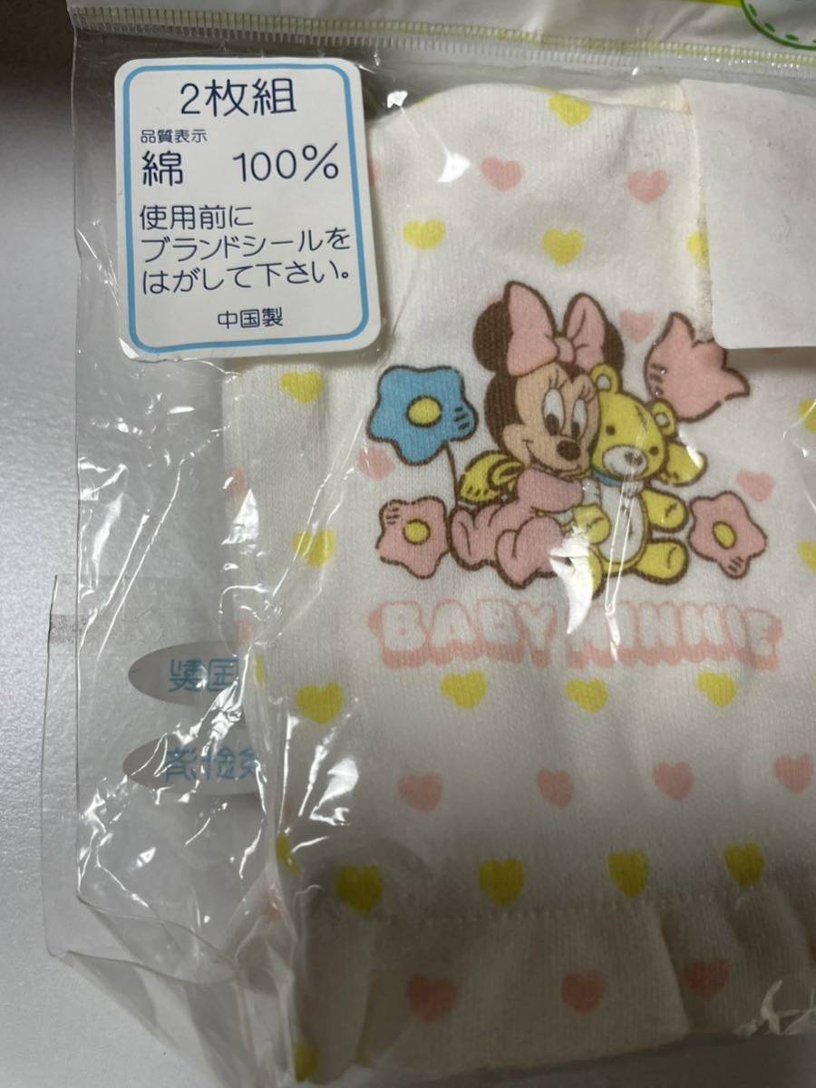 【新品・水通しのみ】Disney ミニー ミトン 手袋 くま耳 帽子 新生児 赤ちゃん ベビー セット_画像4