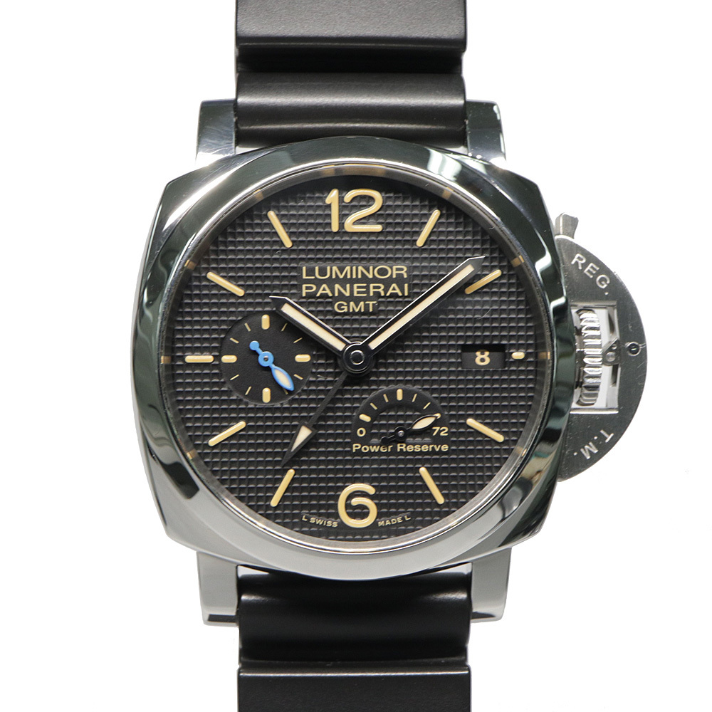 【名古屋】パネライ ルミノール 1950 3デイズ パワーリザーブ PAM01537 42mm U番 ブラック SS ラバー 自動巻 メンズ腕時計 男