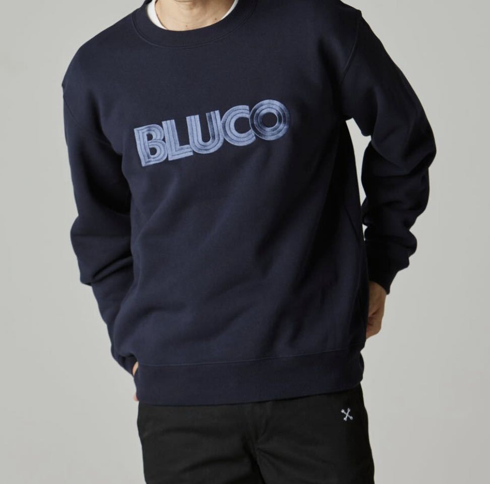 BLUCO/ブルコ　スエットシャツ　-Embroidery- ネイビー　L