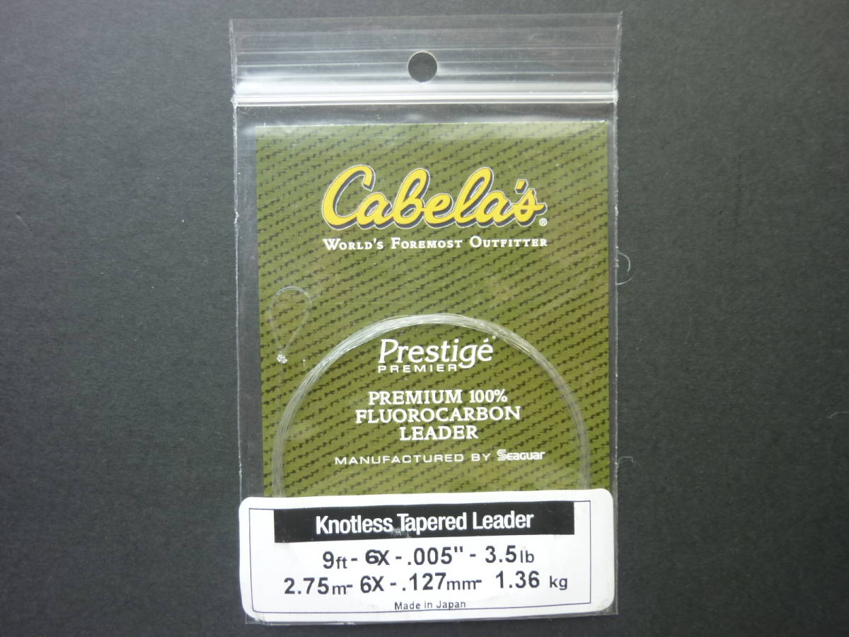 ●Cabela's Prestige Premier Fluorocarbon Leader【6X】_画像1