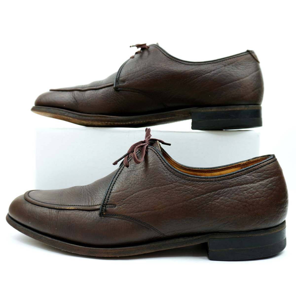 FLORSHEIM THE CHEVRON 1965s US9.0D Vintage フローシャイム シェブロン ユーチップ 革靴 1960年代 ヴィンテージ 27.0cm 古靴_画像3