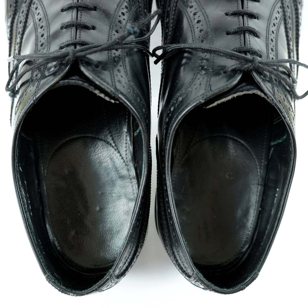 FLORSHEIM IMPERIAL Wing Tip 1987s US11.5C Vintage フローシャイム インペリアル ウィングチップ 革靴 1980年代 28.5cm レザーシューズ_画像9