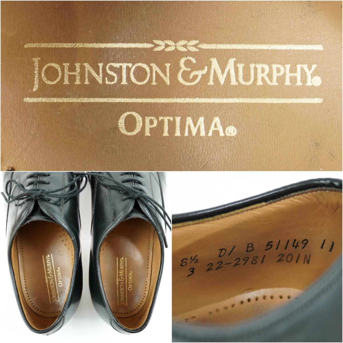 Sản phẩm Johnston & Murphy OPTIMA Cap Toe Shoes 1990s US8.5D
