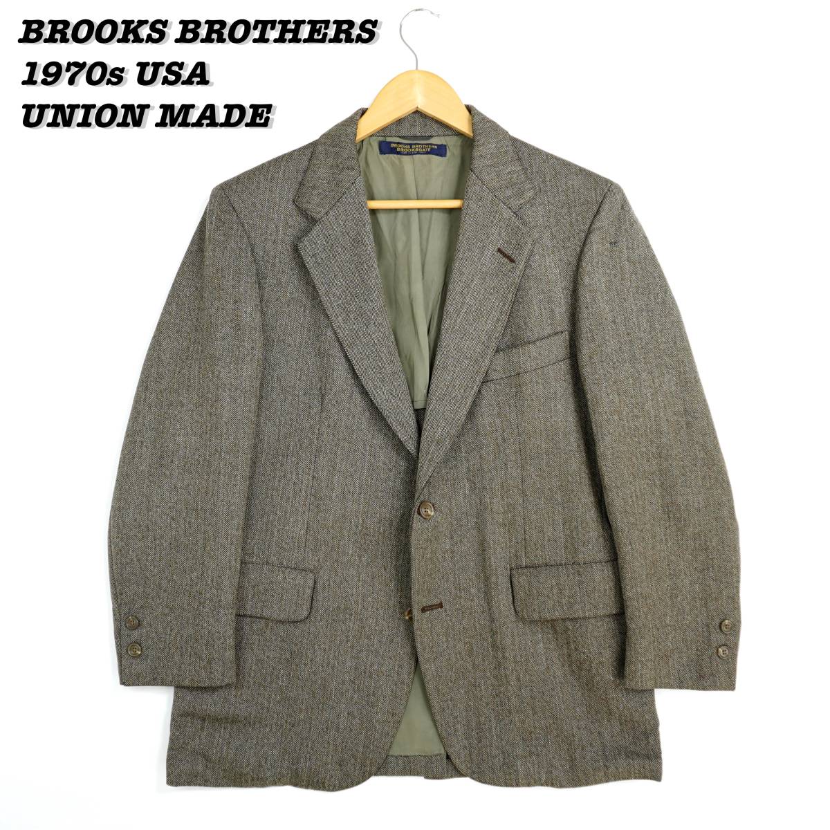 BROOKS BROTHERS Tailored Jacket 1970s 304054 Vintage  BROOKS BROTHERS  ... пиджак  1970  год выпуска   винтажный  