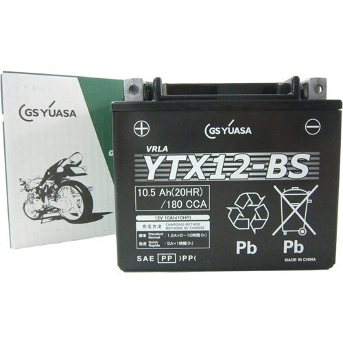 GSユアサ(ジーエスユアサ) バイク YTX12-BS VRLA(制御弁式)バッテリー 液別 密閉型MFバッテリー_画像1