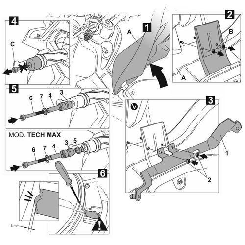 SHAD(シャッド) バイク セキュリティ ハンドルロック SHADロックフィッティングキット XMAX 250(18-20)/トリシティ300(21-23) Y0_画像3