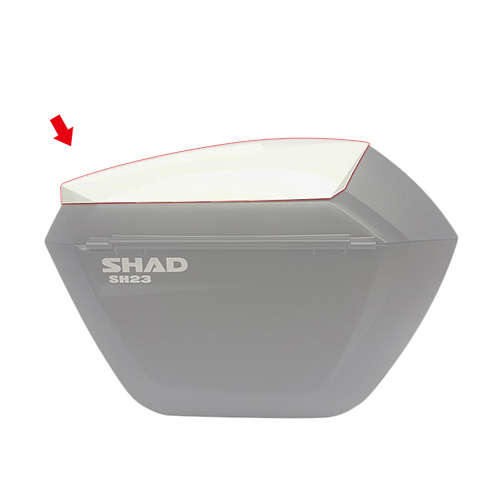 SHAD(シャッド) バイク ケース・バッグアクセサリー SH23専用カラーパネル ホワイト D1B23E08_画像2
