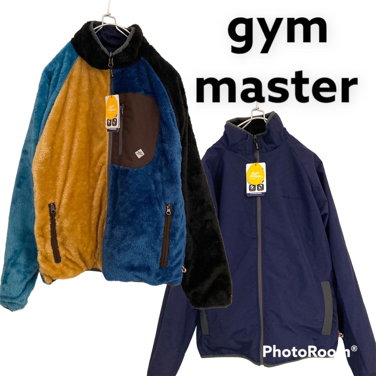 【新品未使用】gym master ジムマスター  リバーシブル ボア × タスロンナイロン 2WAY ジャケット 