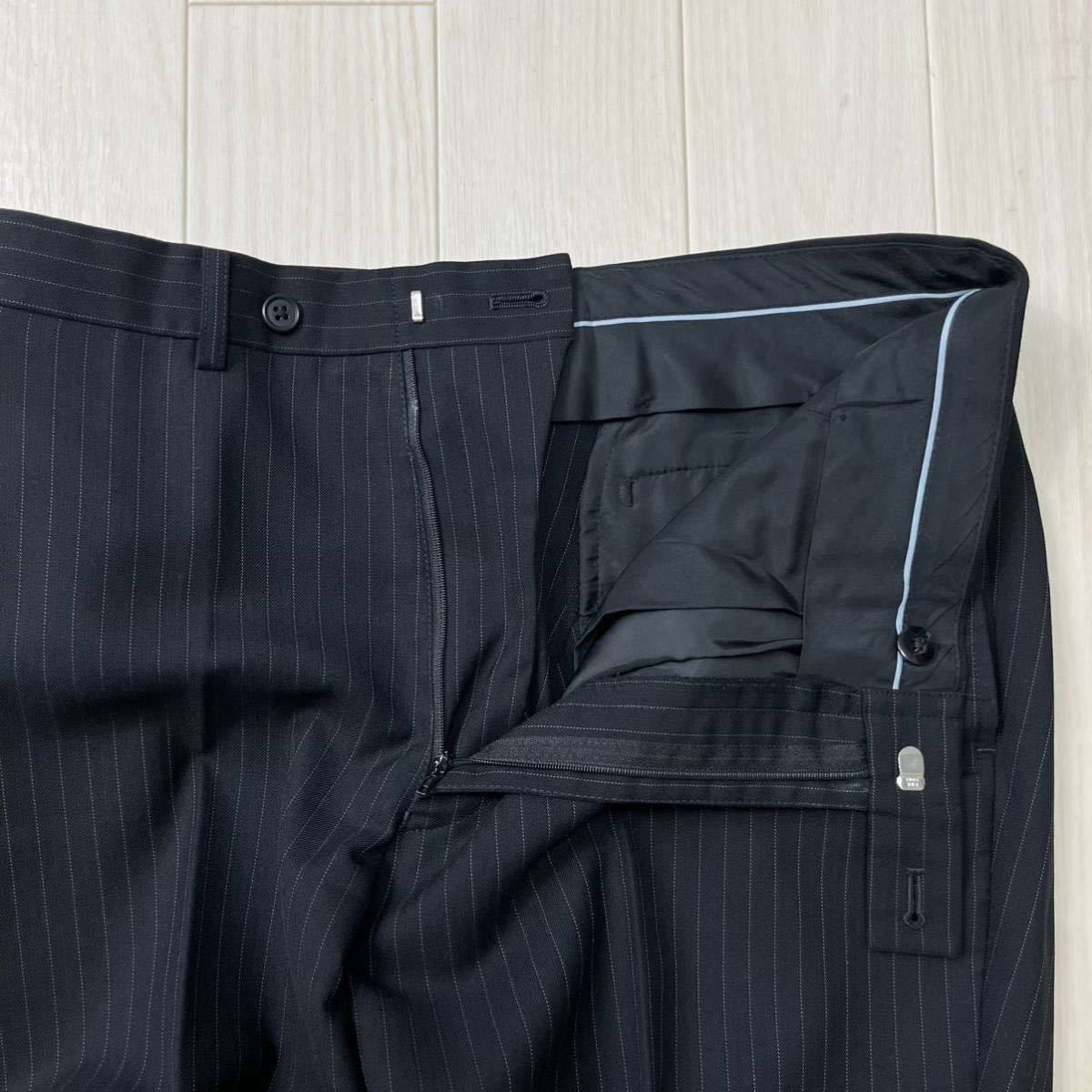 AXAX HOMME メンズ シングルスーツ セットアップ 黒 ストライプ AXAX HOMME メンズ シングルスーツ セットアップ 黒 ストライプ
