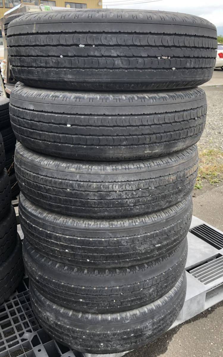 ダンロップ　DUNLOP 205/70R16 111/109L 2014年式　SP355 6本セット　約7分山　ノーマルタイヤ　トラックタイヤ　カー用品　I