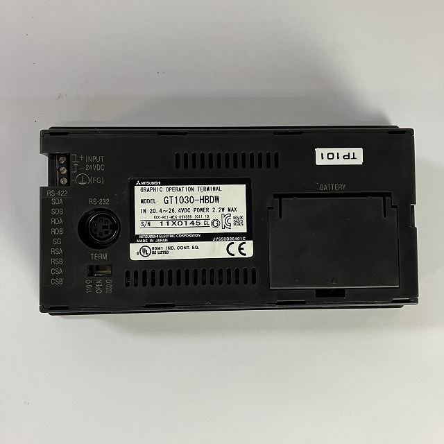 送料無料!!　三菱電機　表示器　LCDディスプレイ　GT1030-HBDW　中古品　【2300501020】_画像2