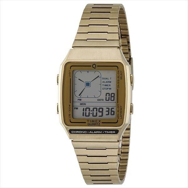  бесплатная доставка обычная цена 2.2 десять тысяч новый товар Q TIMEX Reissue Digital LCA Gold кий Timex li колодка цифровой наручные часы TW2U72500