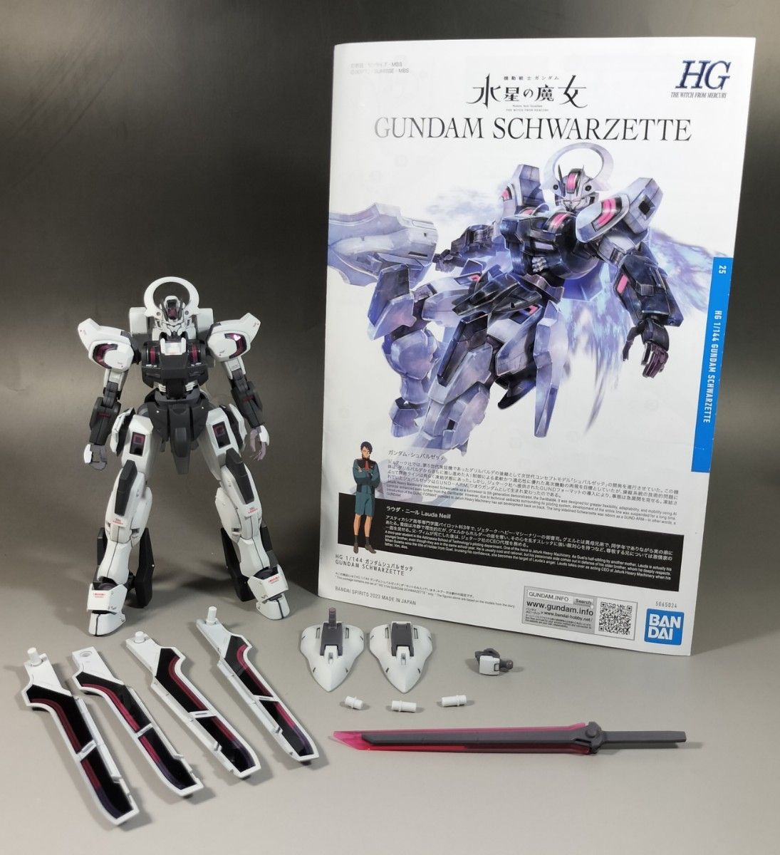 HG 1/144 ガンダム シュバルゼッテ 改修 全塗装 完成品