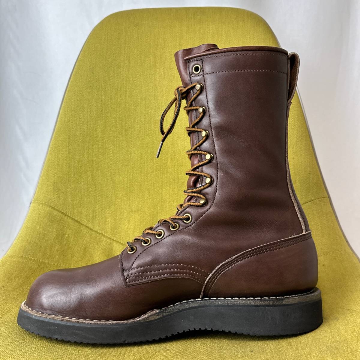 HATHORN BOOTS - so-n ho waitsu сестры бренд гонки выше кожа ботинки 9.0C USA производства 26.5 27.0 соответствует обувь roga-