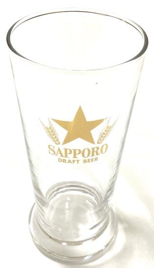 極美品 サッポロビール ビールグラス コップ ガラス 昭和レトロの画像1