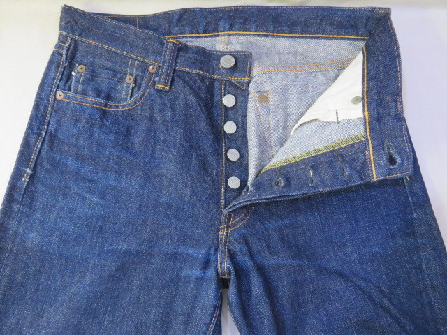 * dark blue made in Japan Fullcount 1120 W29 Full Count Denim jeans button fly back pocket stitch equipped *