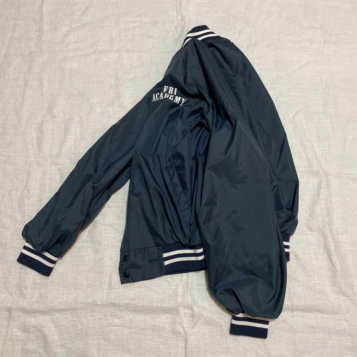 80's ヴィンテージ HART WELL ナイロンスタジャン 古着 FBI ナイロン