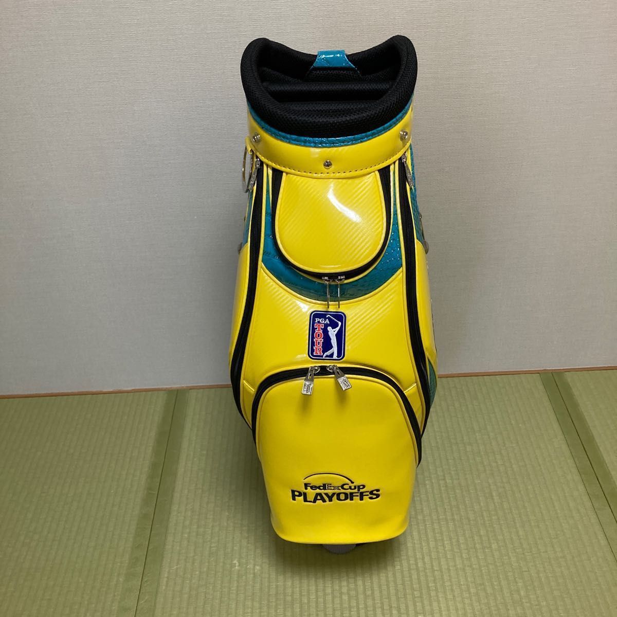 PGA TOUR キャディバッグ CB-3513 (イエロー/ターコイズブルー PGA TOUR キャディバッグ CB-3513 (イエロー/ターコイズブルー
