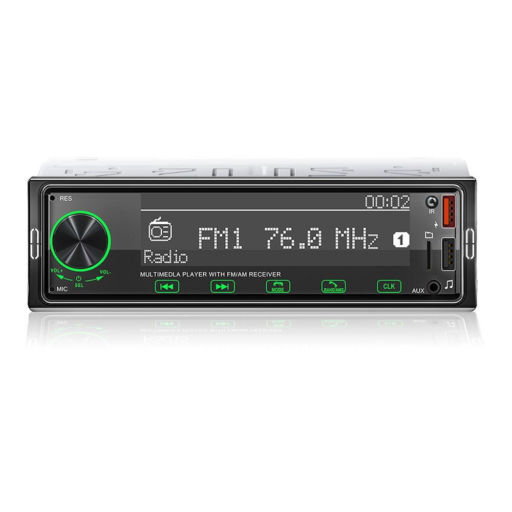 MAXWIN 1DIN Media Player Подключение смартфона Bluetooth USB/SD Слот MP3 4 динамика Подключено 12 В FM/AM Радиотюнер 1DIN009
