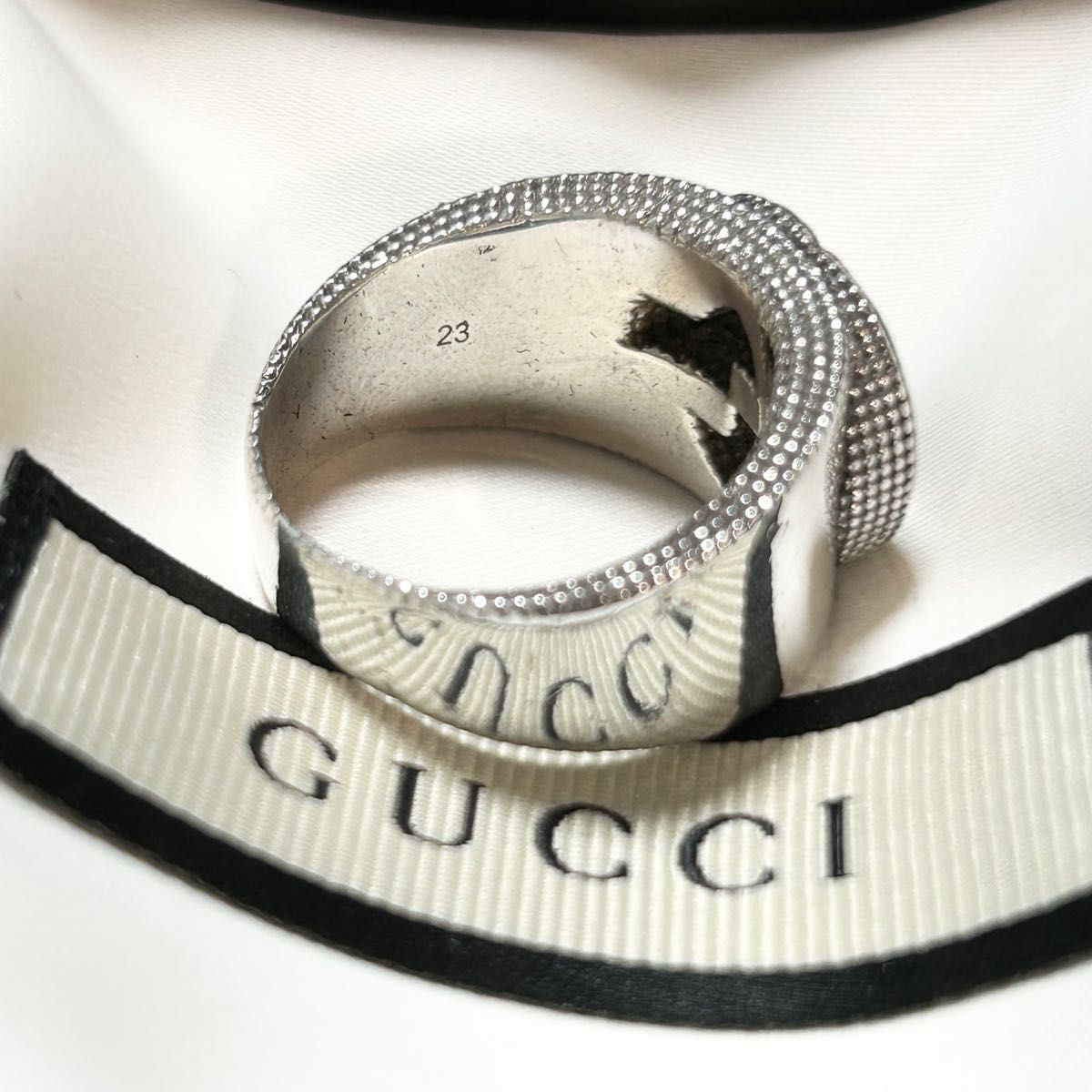 GUCCI インターロッキングG リング 23号-